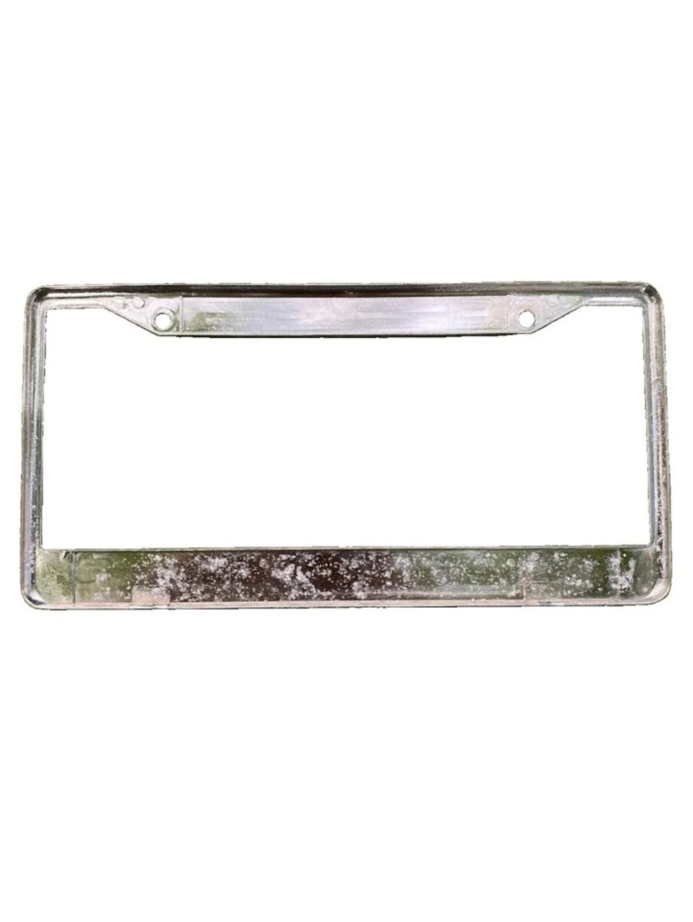 Vintage Hyundai Dealership License Plate Frame “Keep It Real” Red And Metal